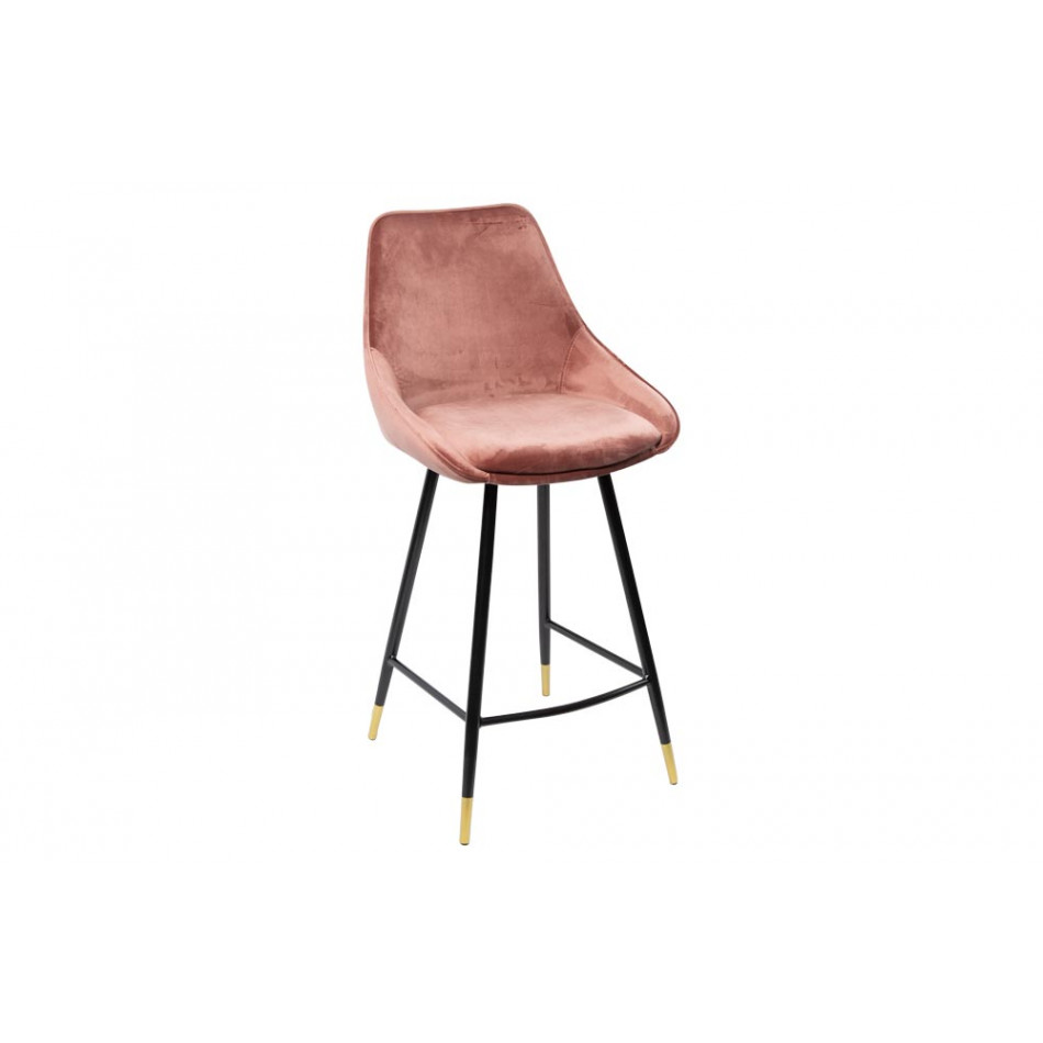 Bar stool Solero, pink, H-98x54x54cm, seat H-68cm