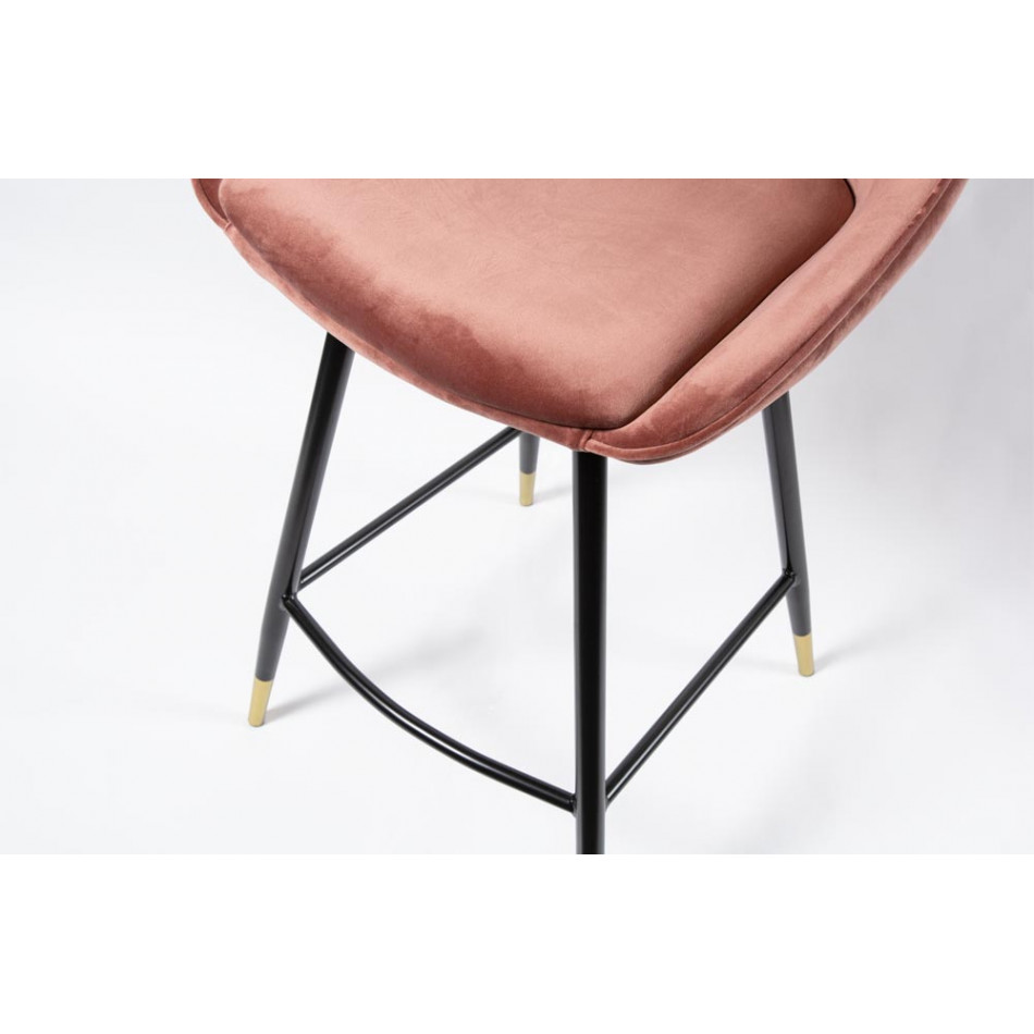 Bar stool Solero, pink, H-98x54x54cm, seat H-68cm