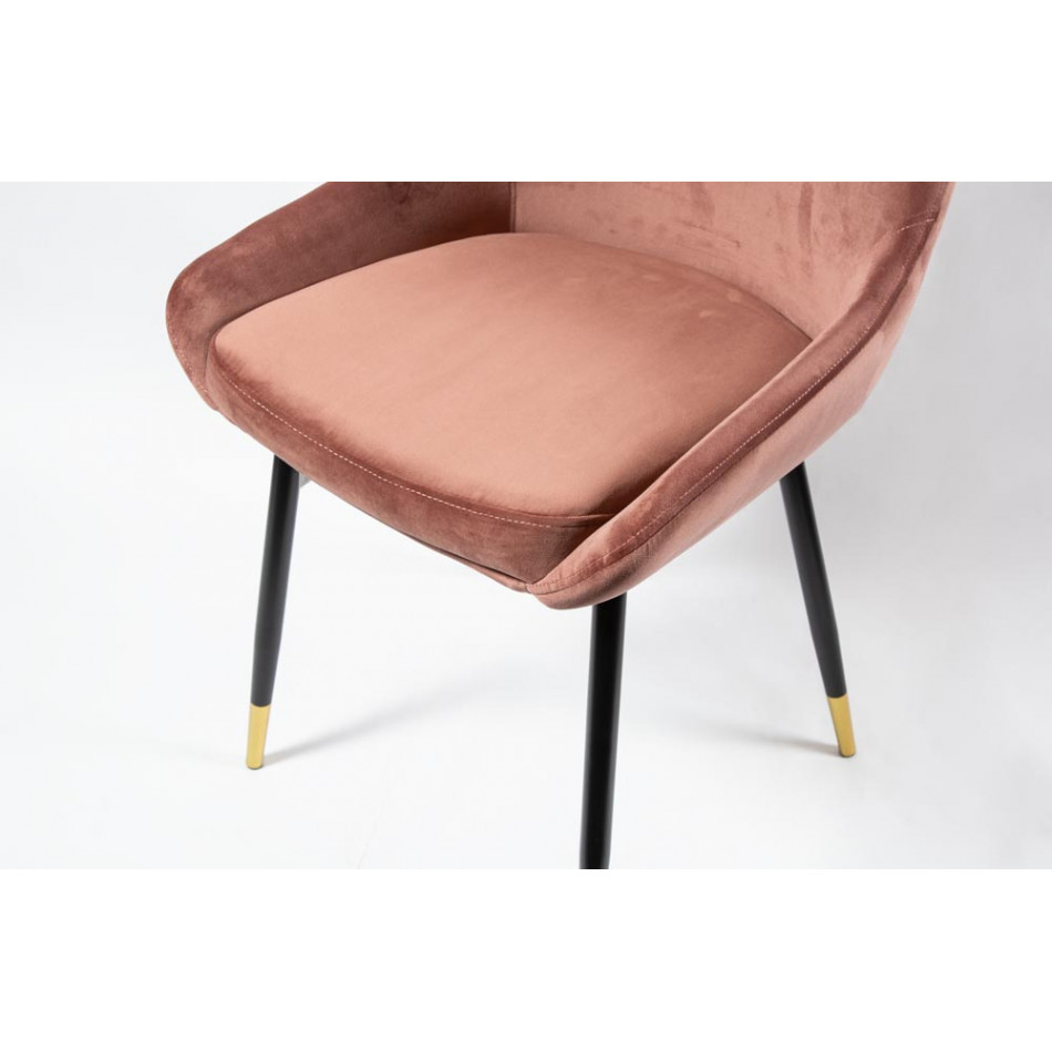 Chair Santana, pink, H-86x56x56cm, seat H-46cm