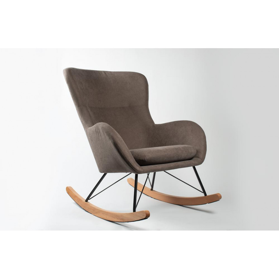 Rocking chair Amadeus, taupe H97x76x103cm, seat height 45cm