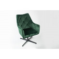 Armchair Altea, dark green, H99x68x68cm, seat height 46cm