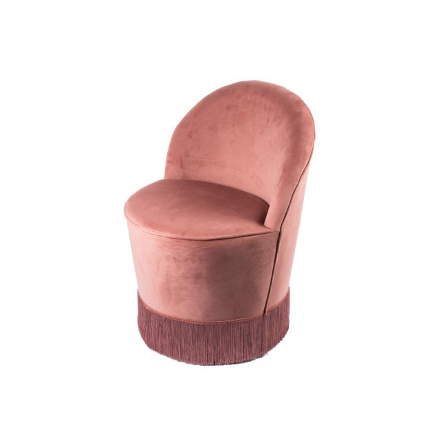 Chair Nerro, coral rose, D56x75cm, seat height 42cm