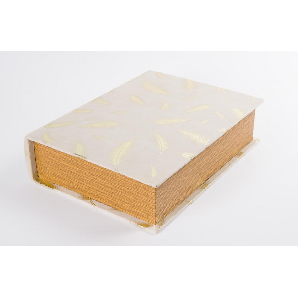 Book box Florian L, white, 30x23x7.5cm