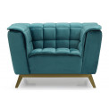 Клубный стул Hamond, цвет зеленый, 114x88x70см, высота сиденья 44см 