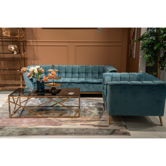 Club chair Hamond, green colour, 114x88x70cm, seat height 44cm