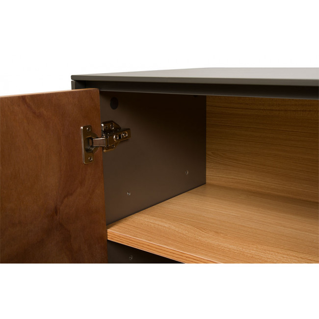 Sideboard Dallen, ash wood veneer, 110x40x85cm