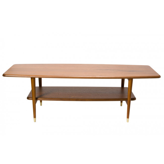 Coffee table Wally, walnut wood veneer, 120x45x42cm