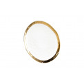 Тарелка Bell, белый / золотой цвет, D31cm