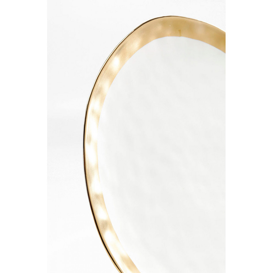 Plate Bell, white/gold color, D31cm