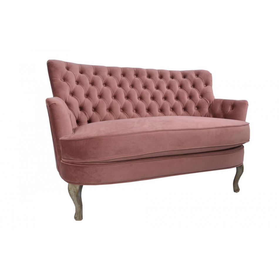 Accent Sofa Rockfort, old-rose color, 117x71x76cm, seat height 43cm