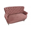 Accent Sofa Rockfort, old-rose color, 117x71x76cm, seat height 43cm