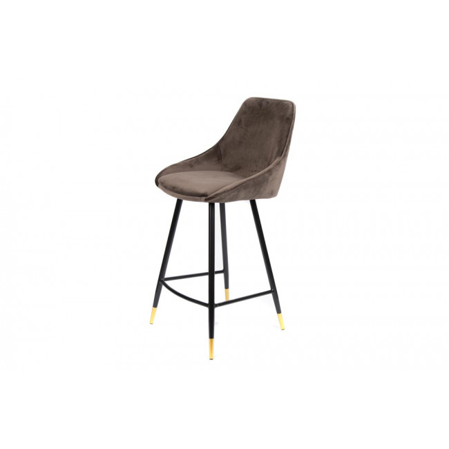 Bar stool Solero, coffee color, H-98x54x54cm, seat H-68cm