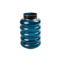 Vase/lantern Vasto, blue/silver, H24  D15cm