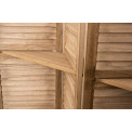 Wooden Room screen 3 panels, 3 shelfs, H-170x26x120cm