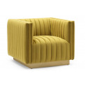 Club chair Hagen, golden-olive, velvet, 90x88x71cm, seat height 45cm