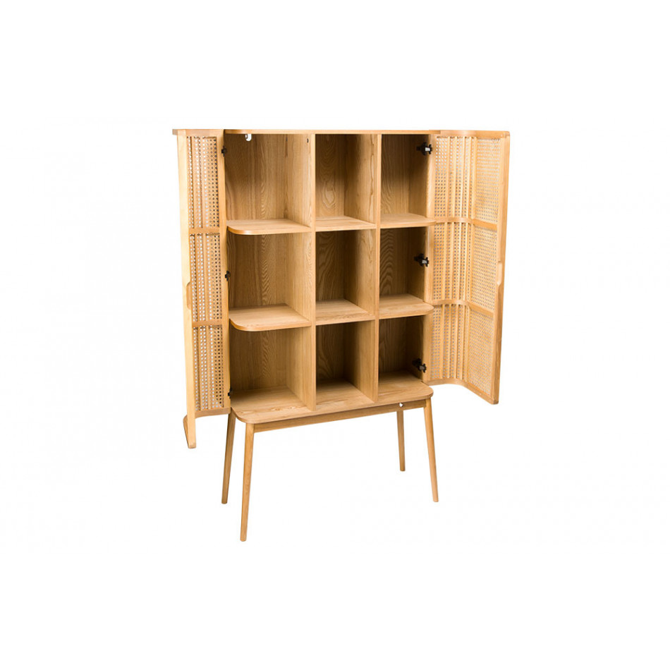 Sideboard Nona, ash wood veneer, 90x38x157cm