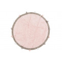Круглый Ковер Bubbly, розовый, стирающийся D-120см