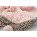 Round carpet Bubbly, soft pink, washable D-120cm