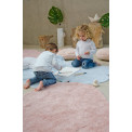 Kids area rug Puffy Love, pink, washable, 160x180cm