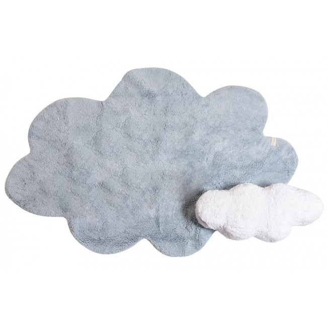 Детский ковер Puffy Dream, синий, стирающийся, 160x180см