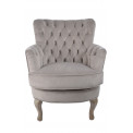 Accent chair Rockfort, taupe, 53x70x74.5cm, seat height 44cm