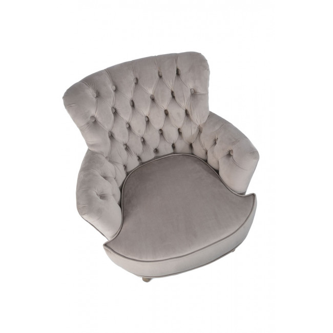Accent chair Rockfort, taupe, 53x70x74.5cm, seat height 44cm