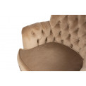 Accent chair Rockfort, beige color, 53x70x74.5cm, seat height 44cm