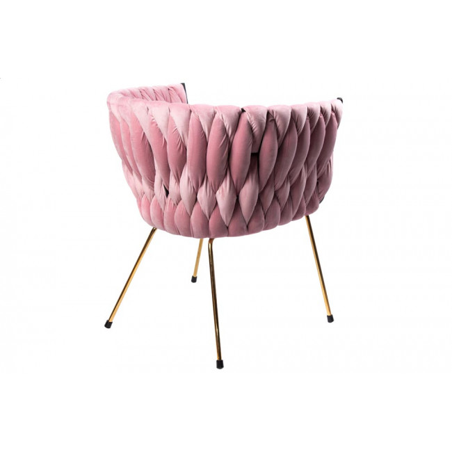Accent chair Okene, pink, 60x50x74cm, seat height 46cm