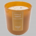 Glass candle, vanilla, 170g, D 8.5, H8.5cm