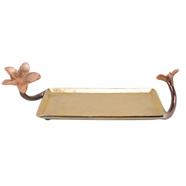 Decorative tray Bello, copper/gold/bronze, 30x11cm