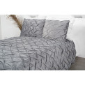 Bed cover Sella 25, grey, velvet, 160x220cm