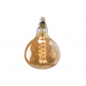 Decorative LED bulb, amber, 8W E27, D16x22.5cm