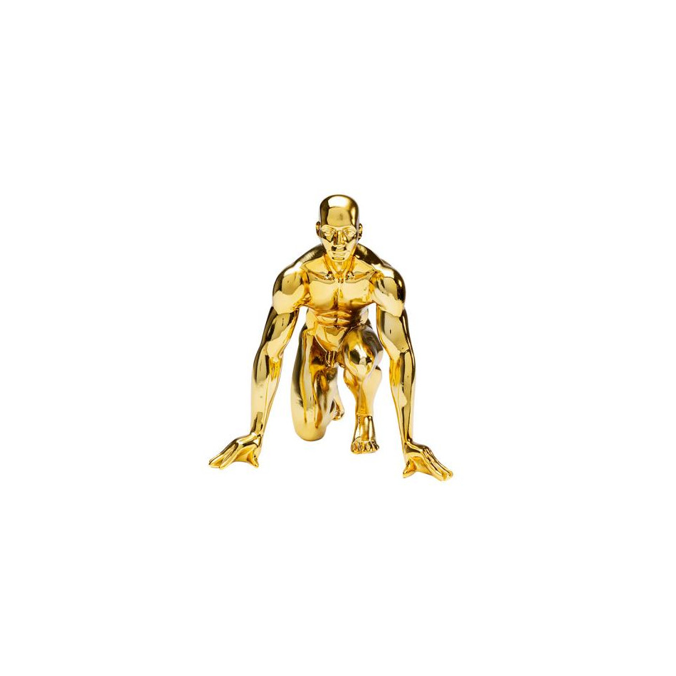 Deco figurine Runner, golden, 25x23x23cm