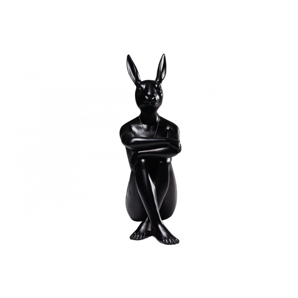 Deco Figurine Gangster Rabbit Black, 39x26x15cm 