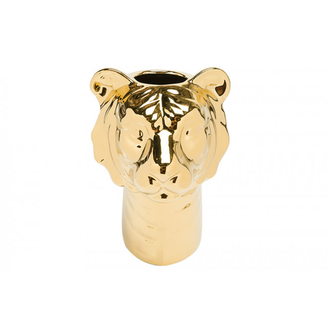 Vase Tiger, golden, 15x15x22.5cm