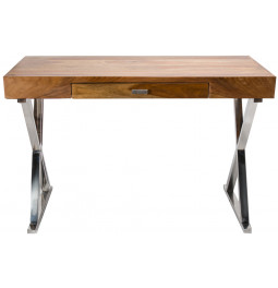 Desk Smile with 1 drawer, sheesham wood, 120x55x7cm