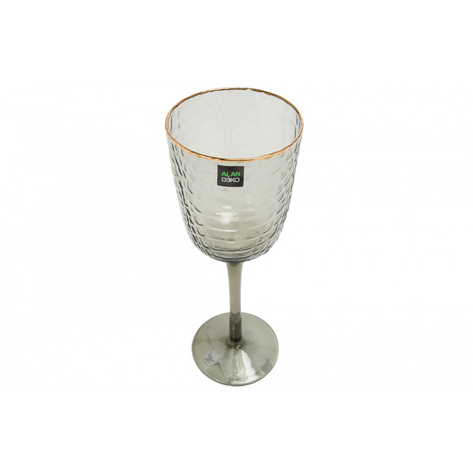 Red wine glass Stella grey, H22cm D8.5cm, 350ml
