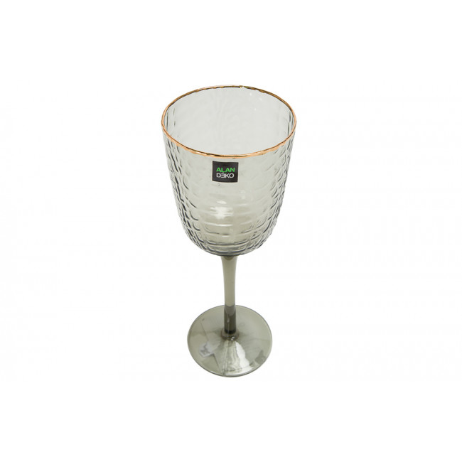 Red wine glass Stella grey, H22cm D8.5cm, 350ml