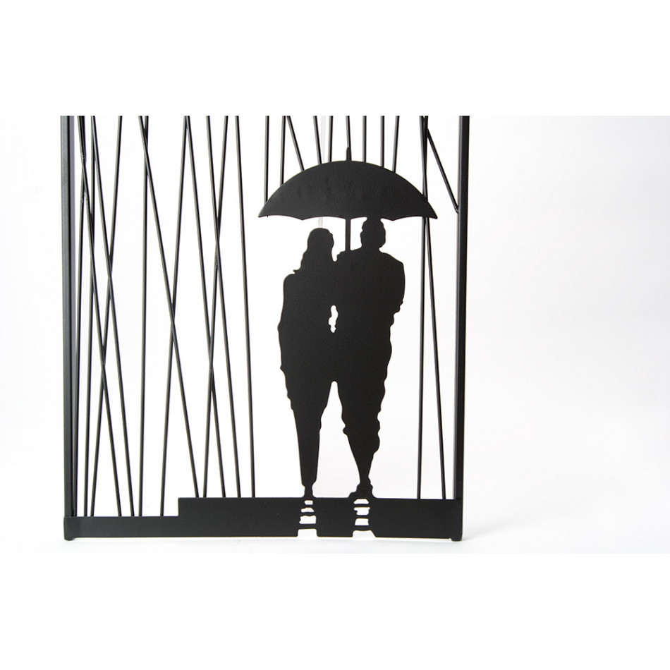 Wall deco Toriko,  black, 30x1.3x70cm