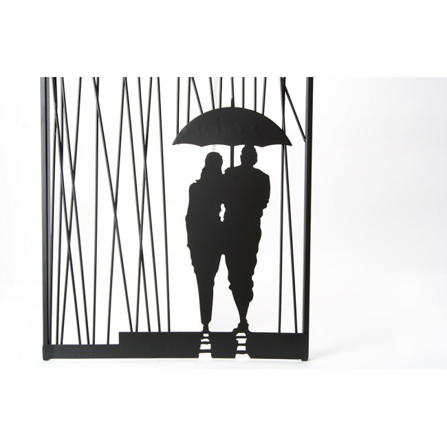 Wall deco Toriko,  black, 30x1.3x70cm