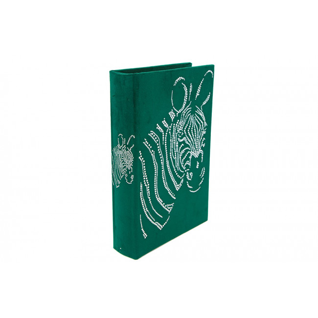 Book box  Zebra S, velvet, 26x17x5cm