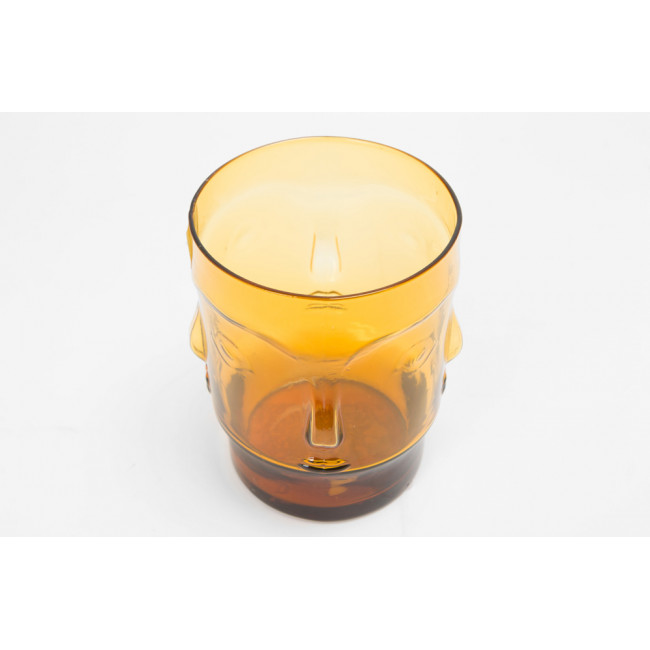 Tumbler glass Summer amber, H11, D8cm, 400ml