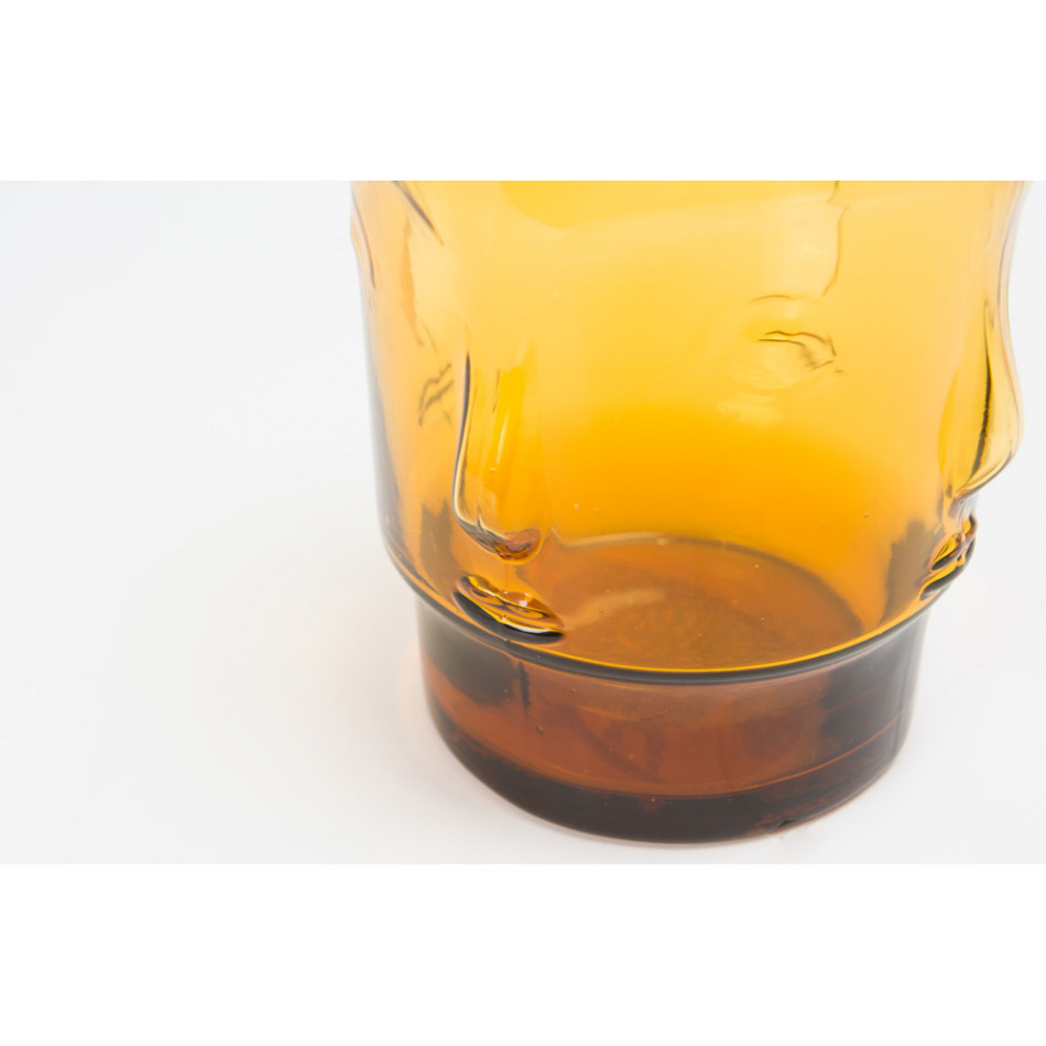 Tumbler glass Summer amber, H11D8cm 400ml