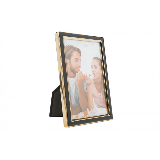 Photo frame Meldra, gold tone/steel, 16.3x11.2x1.8cm