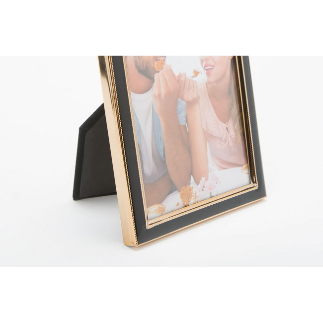 Photo frame Meldra, gold tone/steel, 16.3x11.2x1.8cm