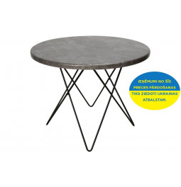 Coffee table Elstar, palisander/black legs, D60 H46cm
