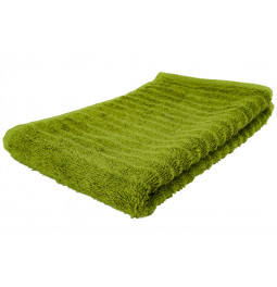 Bamboo towel Stripe, 30x50cm,  green colour, 550g/m2
