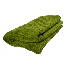 Bamboo towel Stripe, 70x140cm, green, 550g/m2