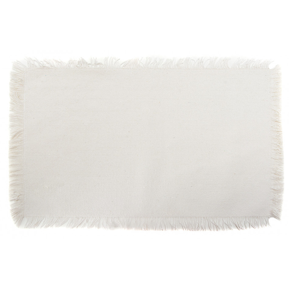 Placemat Maha, white, coton, 45x30cm