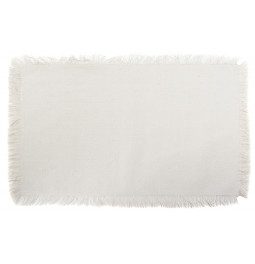 Placemat Maha, white, coton, 45x30cm